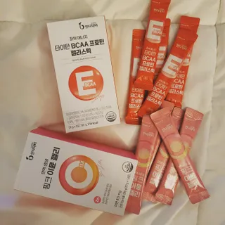 인디닥터 면역 생생 핑크 이뮨 젤리 + 타이탄 BCAA 프로틴 젤리스틱 — 5점을 준 리뷰어가 2022년 7월 올린 사용 사진
