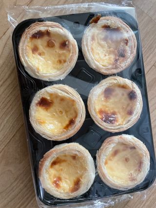 디앙뜨 포르투갈 에그타르트 오리지널 맛+패션후르츠+초콜릿타르트 맛 중 택1 — 5점을 준 리뷰어가 2021년 8월 올린 사용 사진