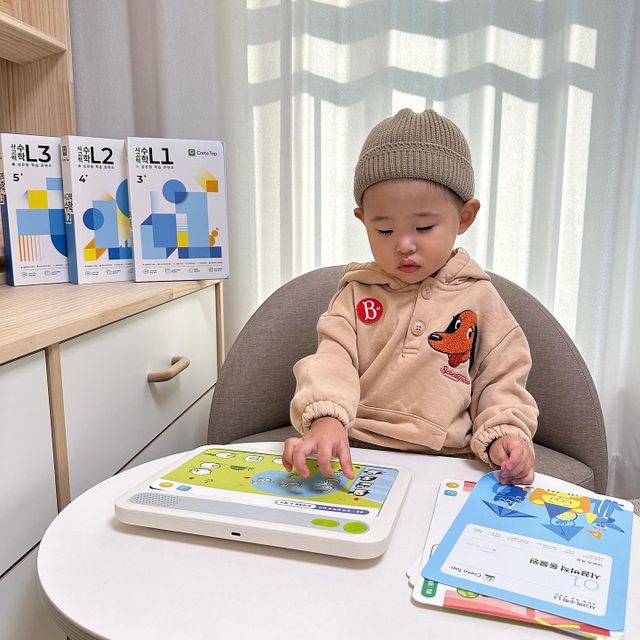 크레타탭 차세대 사고력 유아수학 학습기 페이퍼 태블릿 리뷰 사진