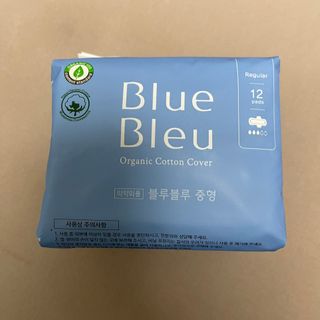 블루블루 유기농 순면 커버 생리대 — 4점을 준 리뷰어가 2021년 1월 올린 사용 사진