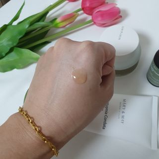 마리엔메이 센서티브 수딩 젤 크림 + 어성초 티트리 추출물 세럼 + 어성초 티트리 모공 클렌징 폼 — 5점을 준 리뷰어가 2021년 9월 올린 사용 사진
