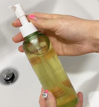 스킨큐어 산다화 순한 클렌징 동백 오일 200ml — 5점을 준 리뷰어가 2023년 3월 올린 사용 사진