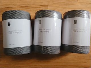[생활공작소] 일회용 수세미 미니_그레이 60매 x 3입 — 5점을 준 리뷰어가 2021년 3월 올린 사용 사진