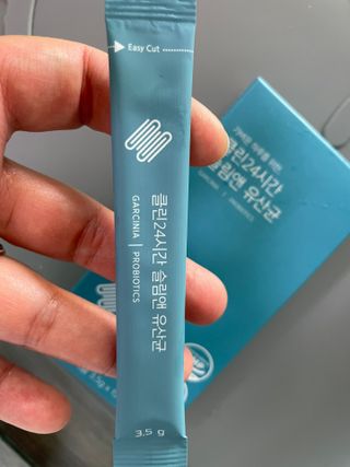 클린24시간 슬림앤유산균 1박스 (3.5g X 15포) — 4점을 준 리뷰어가 2022년 9월 올린 사용 사진