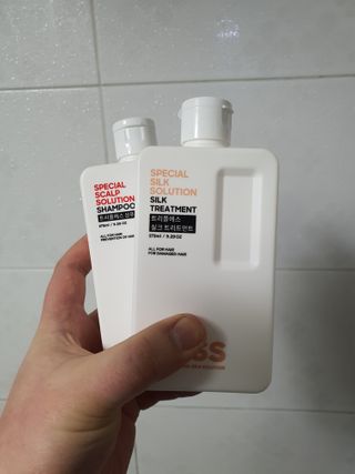 트리플에스 탈모 샴푸 275ml + 실크 트리트먼트 275ml — 5점을 준 리뷰어가 2021년 1월 올린 사용 사진