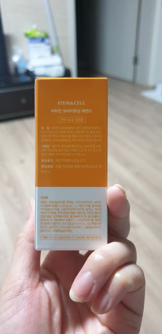 체르엠 스템앤셀 비타민 브라이트닝 에센스 30ml 1개 — 5점을 준 리뷰어가 2021년 9월 올린 사용 사진