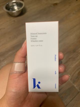 키노닉스 로지 톤업 선밀크 — 4점을 준 리뷰어가 2021년 8월 올린 사용 사진