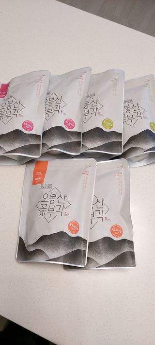 오봉산꽃부각 [만나식품] 오봉산 꽃부각 3가지 맛(오리지널, 새우맛, 매운고추맛) — 4점을 준 리뷰어가 2023년 1월 올린 사용 사진