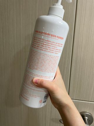 프리[닥터문] 유산균 락토케어 질경초 여성청결제 1000ml (젤타입) — 5점을 준 리뷰어가 2022년 7월 올린 사용 사진