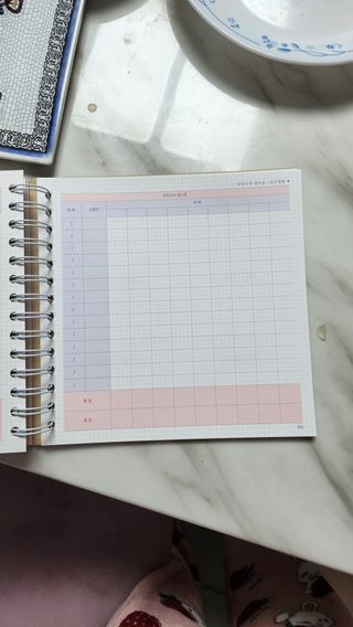 리훈 2023년 오늘공부 10분 타임테이블 스터디플래너 공시생 수험생 — 5점을 준 리뷰어가 2022년 12월 올린 사용 사진