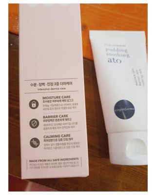 냉장고에 넣어요, 붉은 트러블 피부 다음날 진정되요 [버진팜스 푸딩수딩아토] — 5점을 준 리뷰어가 2021년 9월 올린 사용 사진