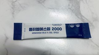 바른비타민 옵티엠에스엠2000 1박스 60포 관절 연골 복합건강기능식품 — 4.5점을 준 리뷰어가 2021년 6월 올린 사용 사진