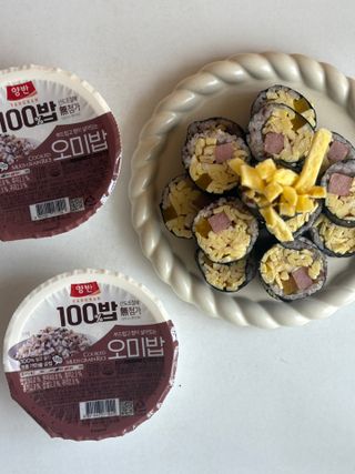[구매평]양반 동원 양반 100밥 오미밥, 130g, 12개 — 5점을 준 리뷰어가 2025년 5월 올린 사용 사진