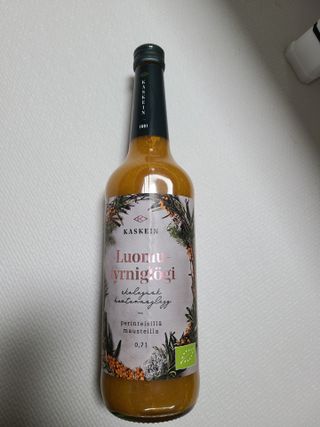 H365 [Kaskein Luomutyrniglögi] 핀란드 전통 무알콜 멀드와인 시벅톤 글로기 — 3점을 준 리뷰어가 2021년 4월 올린 사용 사진