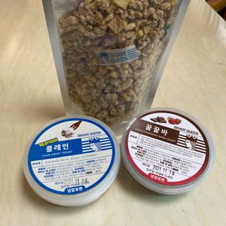 [브레이브퀸] 수제 그릭 요거트 + 그래놀라 세트 — 4.5점을 준 리뷰어가 2021년 11월 올린 사용 사진