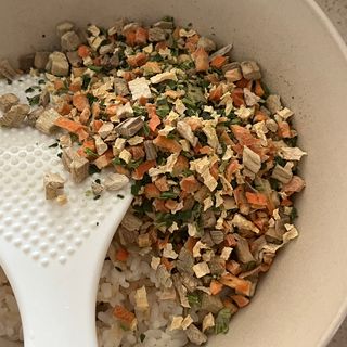해풀잎 누구나 김밥*1ea [(혼합야채 35g *1ea,  김밥김 (5g, 5ea),  양념간장 (6g, 5ea), 참기름(5g, 2ea)] — 4.5점을 준 리뷰어가 2022년 7월 올린 사용 사진