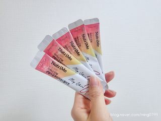뉴트리미 마이스킨W 센텔라글루타치온C콜라겐 28포 — 5점을 준 리뷰어가 2023년 3월 올린 사용 사진