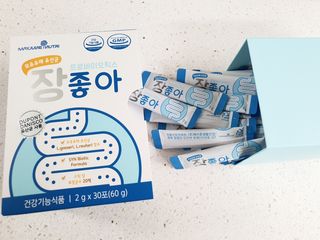 메이준뉴트리 모유유래 유산균 장좋아 2gx30포 — 4점을 준 리뷰어가 2021년 4월 올린 사용 사진