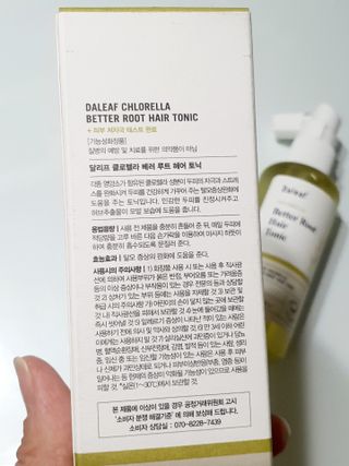 달리프 클로렐라 베러 루트 헤어토닉 100ml — 3점을 준 리뷰어가 2021년 5월 올린 사용 사진