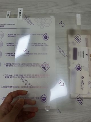 아클리브 Premium 항균 항바이러스 액정 보호필름(iPad) — 5점을 준 리뷰어가 2022년 10월 올린 사용 사진