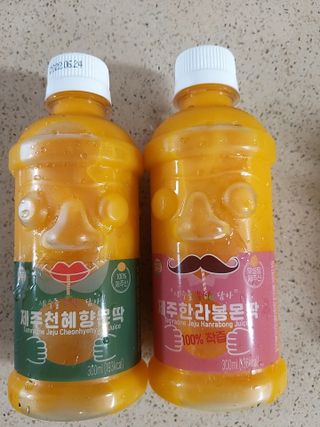 탐라원 제주의 맛, 몬딱주스 4종세트 - 한라봉몬딱주스, 천혜향몬딱주스, 청귤에이드, 당근몬딱주스 — 5점을 준 리뷰어가 2021년 7월 올린 사용 사진