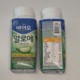 LIVE 매일바이오 알로에 드링킹 요거트 — 3.5점을 준 리뷰어가 2022년 4월 올린 사용 사진