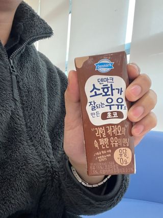 [구매평]덴마크 소화가 잘되는 우유로 만든 초코, 190ml, 24개 — 5점을 준 리뷰어가 2025년 2월 올린 사용 사진