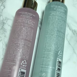 멈칫 X 최준 헤어 앤 바디미스트 소프트블루솝, 마젠타레이디 2종 — 5점을 준 리뷰어가 2021년 8월 올린 사용 사진
