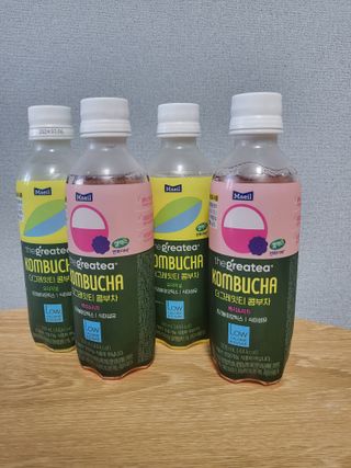 더그레잇티 콤부차 [매일유업] 더그레잇티 44kcal 콤부차 300ml *12개입 (오리지널 6개+베리리치 6개) — 4.5점을 준 리뷰어가 2023년 8월 올린 사용 사진