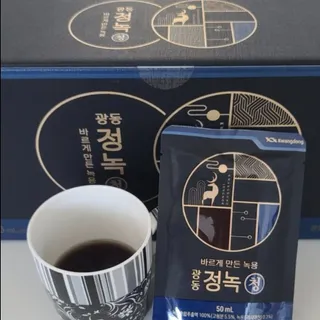 광동생활건강 [광동] 바르게 만든 녹용, 광동정녹청 30포. — 5점을 준 리뷰어가 2022년 7월 올린 사용 사진