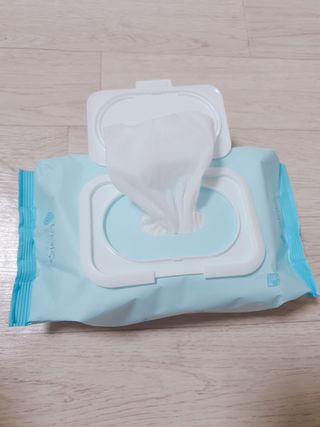 아이수 블루니 몬스터 아기 물티슈 — 1점을 준 리뷰어가 2020년 12월 올린 사용 사진