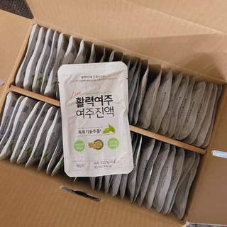 참유원 특허제조 활력 여주진액 여주즙 50포 — 4점을 준 리뷰어가 2022년 1월 올린 사용 사진