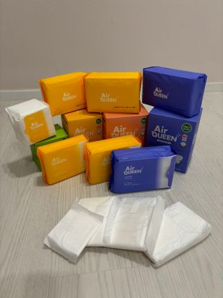 에어퀸 뉴브레스 유기농 생리대 4종 (팬티라이너 20P + 중형 10P + 대형 10P + 오버나이트 8P)_체험단 2차 — 5점을 준 리뷰어가 2024년 11월 올린 사용 사진