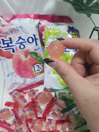 청포도캔디 복숭아캔디 — 5점을 준 리뷰어가 2022년 11월 올린 사용 사진