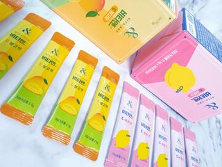 비타앤C 레몬맛, 망고맛 — 5점을 준 리뷰어가 2021년 4월 올린 사용 사진