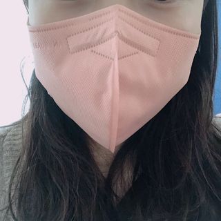 애니가드 셋업마스크 4컬러 각 10매입 [크리미베이지, 캐시미어로즈, 초콜렛브라운, 미드나잇네이비] — 5점을 준 리뷰어가 2022년 2월 올린 사용 사진