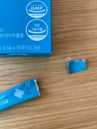 클린24시간 슬림앤유산균 1박스 (3.5g X 15포) — 5점을 준 리뷰어가 2022년 9월 올린 사용 사진