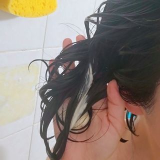 ★N쇼핑 헤어팩 1위★ 리하 에그 화이트 극손상 무실리콘 트리트먼트 헤어팩 — 5점을 준 리뷰어가 2022년 7월 올린 사용 사진
