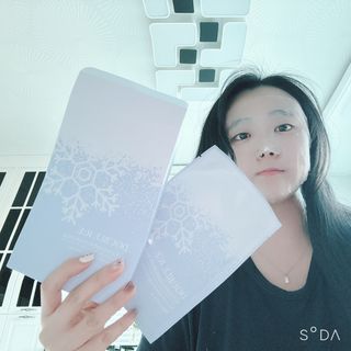 비프리코스메틱 더블아이스진정마스크팩 5매 — 4점을 준 리뷰어가 2023년 3월 올린 사용 사진