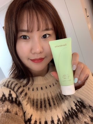 스킨큐어 산다화 울트라 젠틀 약산성 세안제 — 5점을 준 리뷰어가 2023년 3월 올린 사용 사진