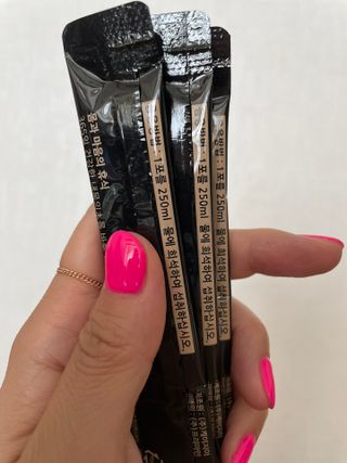 프리마인 자체 기업부설 연구소에서 찾아낸 건강한 수면의 비밀.  슬립토 플러스 30포 — 5점을 준 리뷰어가 2022년 8월 올린 사용 사진