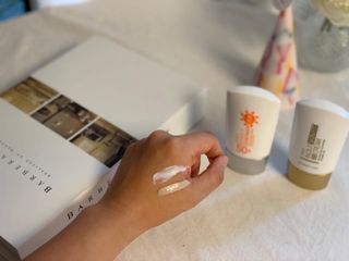 약손명가코스메틱 에오스보떼 퍼펙트 선 프로텍터 선크림 / 인_아웃 스킨 핏 비비크림 세트 구성 — 4점을 준 리뷰어가 2021년 7월 올린 사용 사진