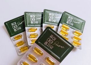 먹어도좋아 퓨어대마종자유 — 5점을 준 리뷰어가 2021년 11월 올린 사용 사진