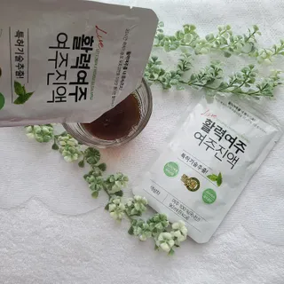 참유원 특허제조 활력 여주진액 여주즙 50포 — 5점을 준 리뷰어가 2022년 3월 올린 사용 사진