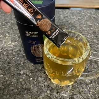 프리마인 자체 기업부설 연구소에서 찾아낸 건강한 수면의 비밀.  슬립토 플러스 30포 — 3점을 준 리뷰어가 2022년 4월 올린 사용 사진