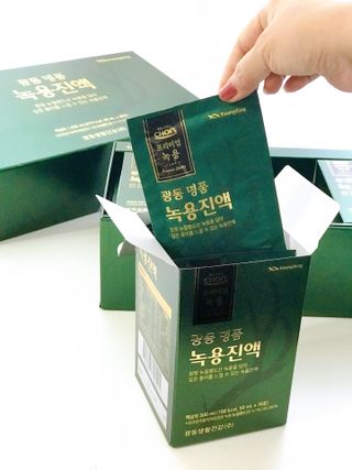 광동생활건강 광동 명품 녹용진액 50mL x 30포 — 5점을 준 리뷰어가 2023년 4월 올린 사용 사진