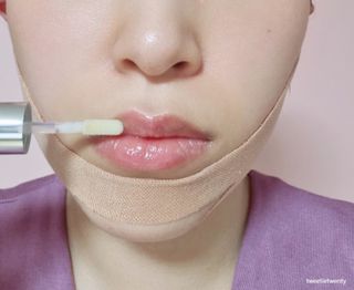 아이디플라코스메틱 페이스핏 투명 립 핏러 — 4점을 준 리뷰어가 2021년 6월 올린 사용 사진