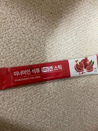 이너미인 석류 콜라겐 스틱 — 4점을 준 리뷰어가 2021년 1월 올린 사용 사진