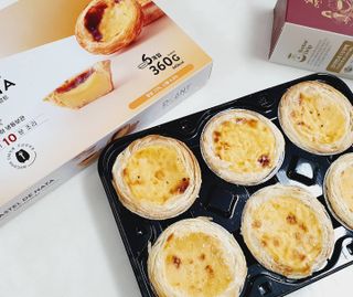 디앙뜨 포르투갈 에그타르트 오리지널 맛+패션후르츠 맛 중 택1 — 5점을 준 리뷰어가 2021년 8월 올린 사용 사진
