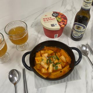 프리 [요리궁리] 타입 B (매콤,치즈,매콤까르보) 꽃떡볶이 6개입 세트 — 5점을 준 리뷰어가 2025년 2월 올린 사용 사진